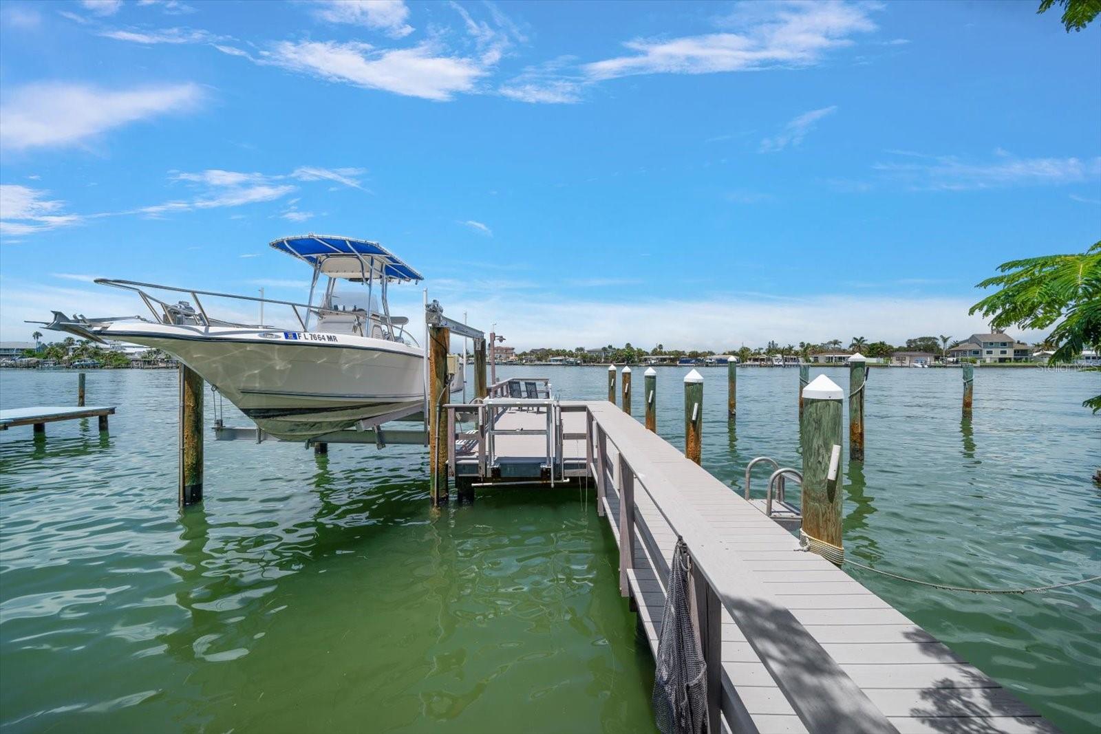 50 Ft. Dock, 20 x 30 Platform & 10,000 lb boat lift