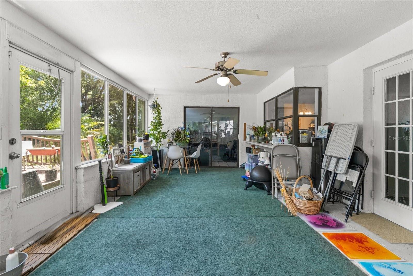Enclosed florida room