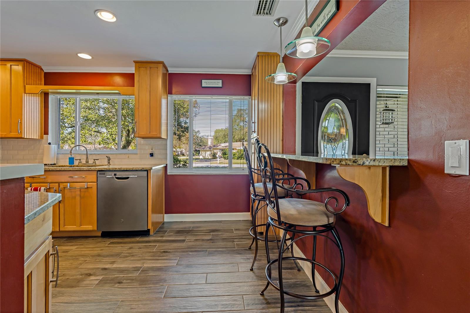 ROOM FOR BARSTOOLS IN THE KITCHEN
