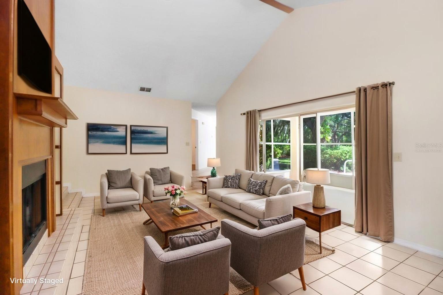 Family Room - Virtually Staged