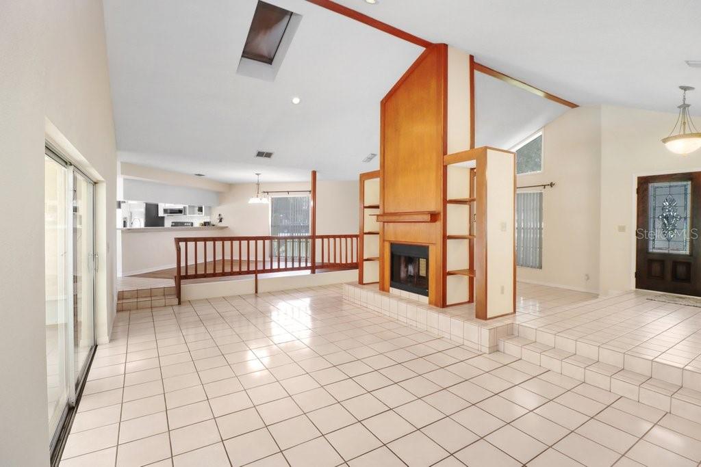 Family Room entering Kitchen