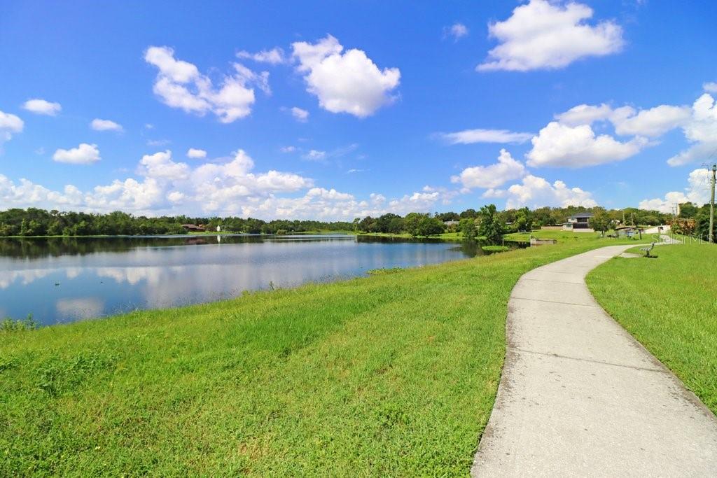 Community trail on Lake Grady
