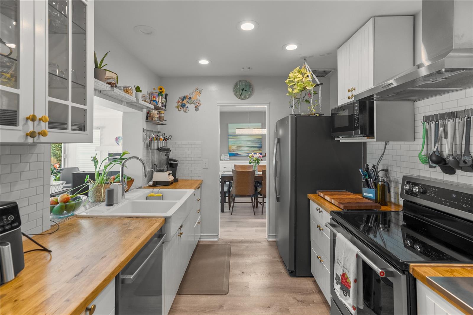 Galley style kitchen