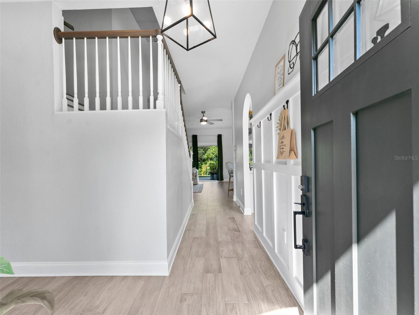 Light and bright color scheme, luxurious architectural details as you step inside.