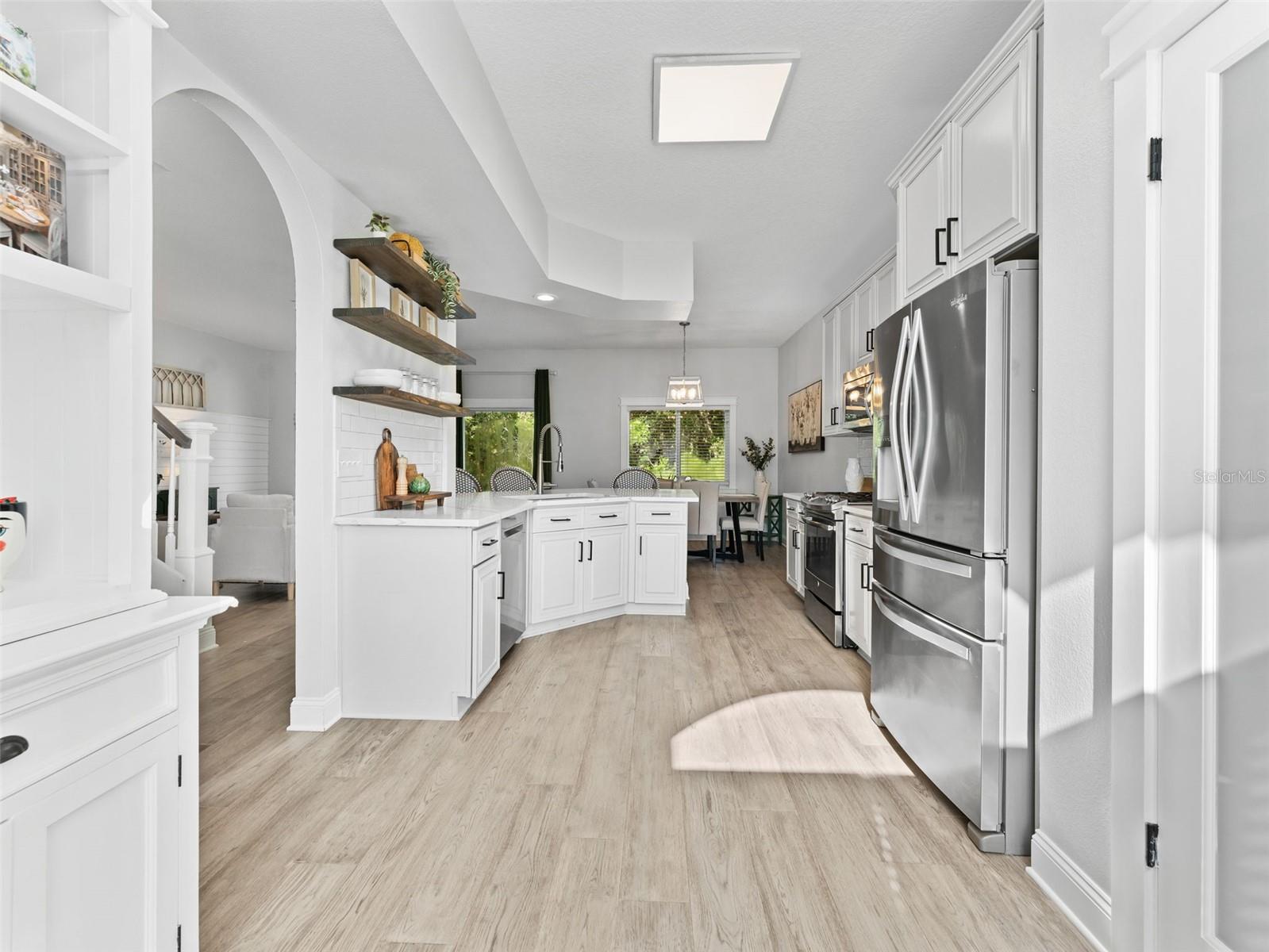 Beautiful open, yet unique kitchen