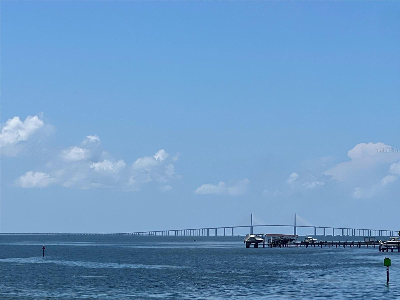 Views of the Skyway from your private patio