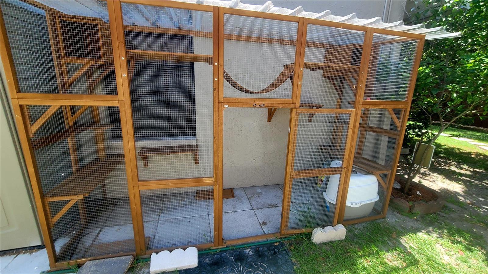 Pet house, pet door can be added to the home window to allow pet to go in/out freely