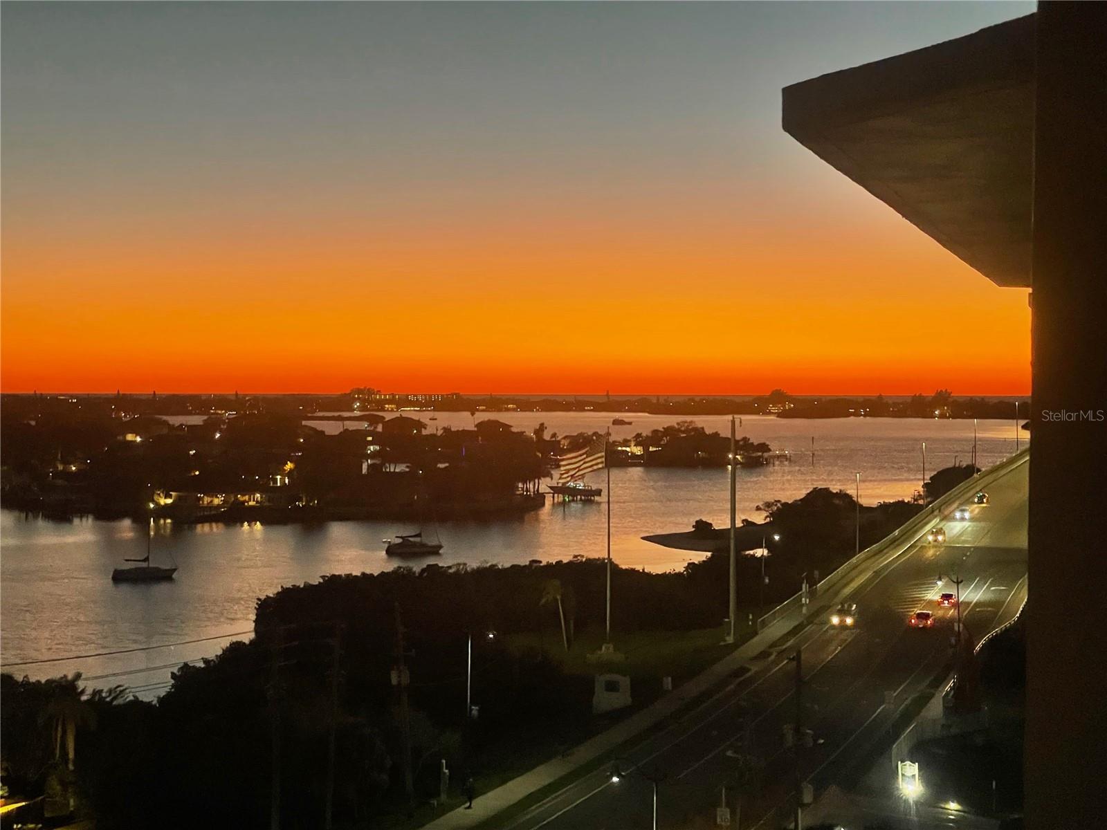 Sunset from window