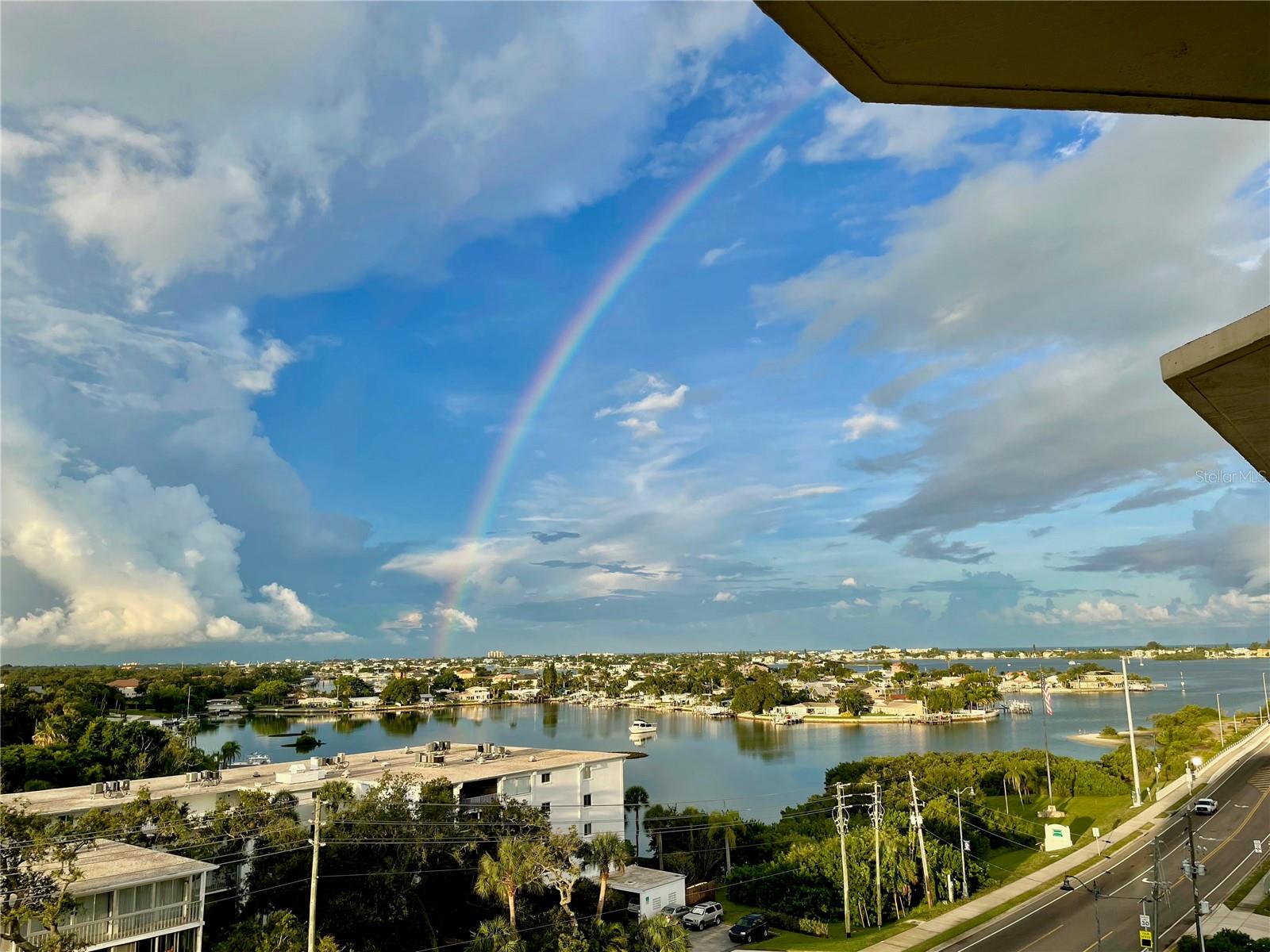 View from window- rainbow