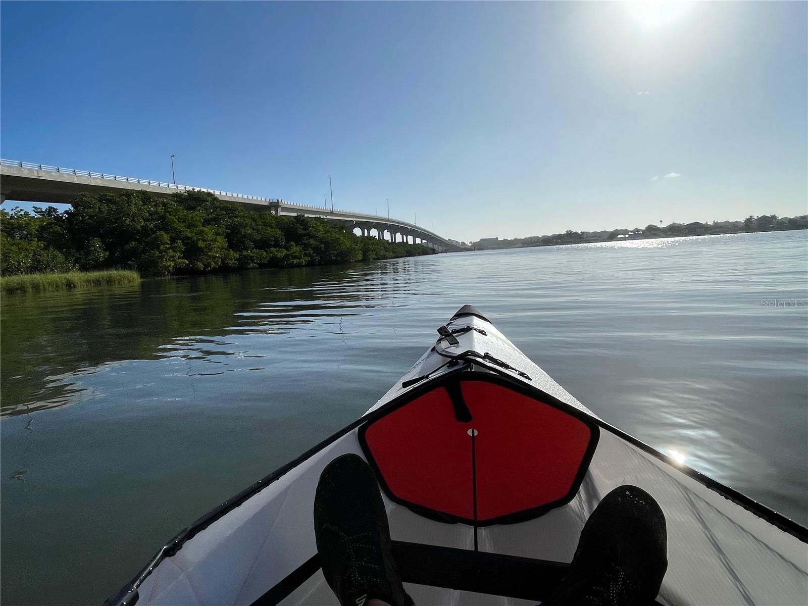 Belleair Bridge from Kayak