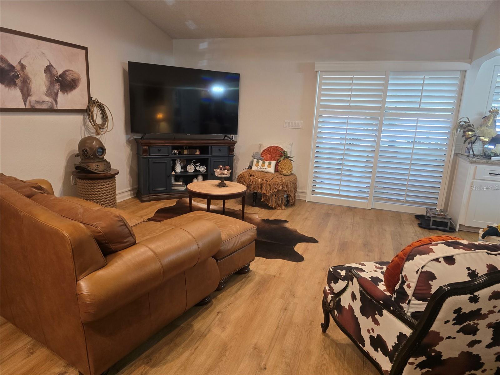 Dining/Living Room off of Kitchen