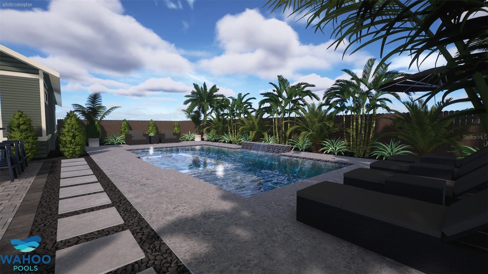 pool rendering for 117 W Fern