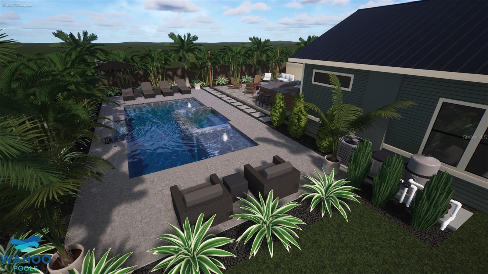 pool rendering for 117 W Fern