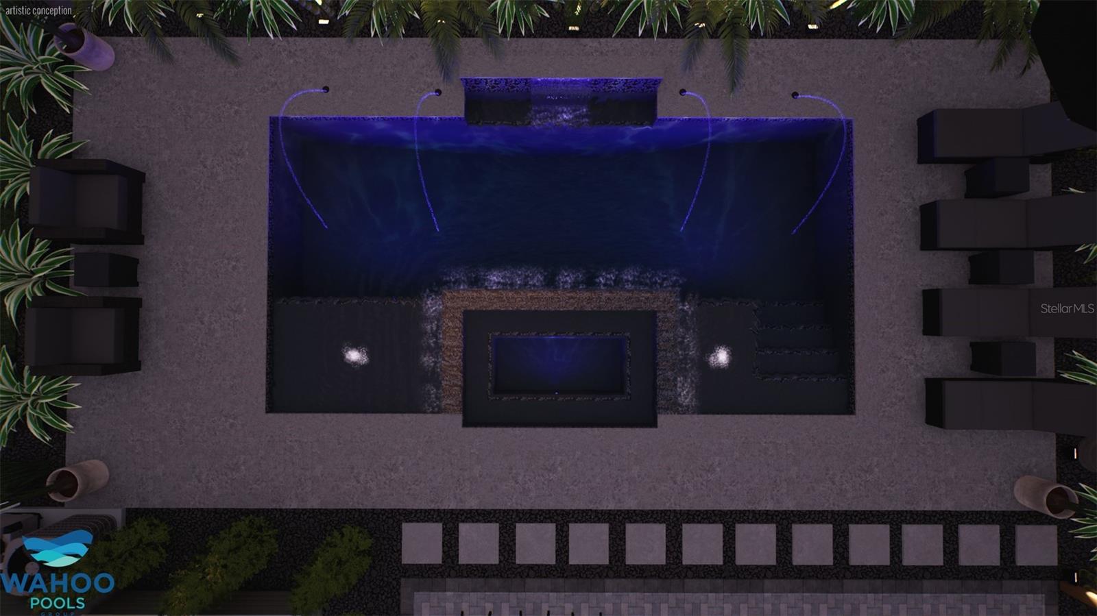 pool rendering for 117 W Fern