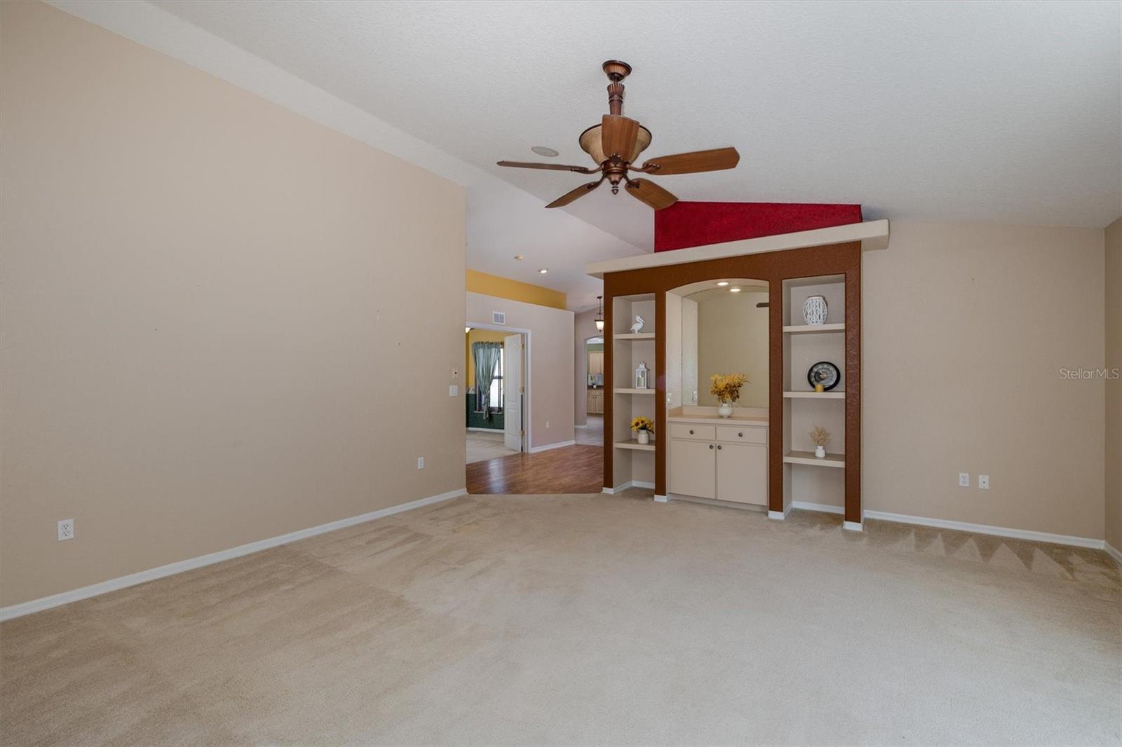 Living Room with Built-ins