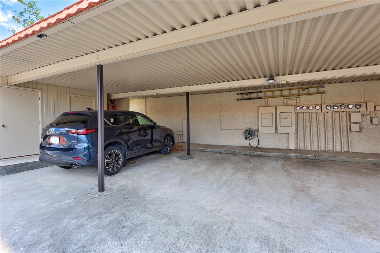 assigned covered parking and storage