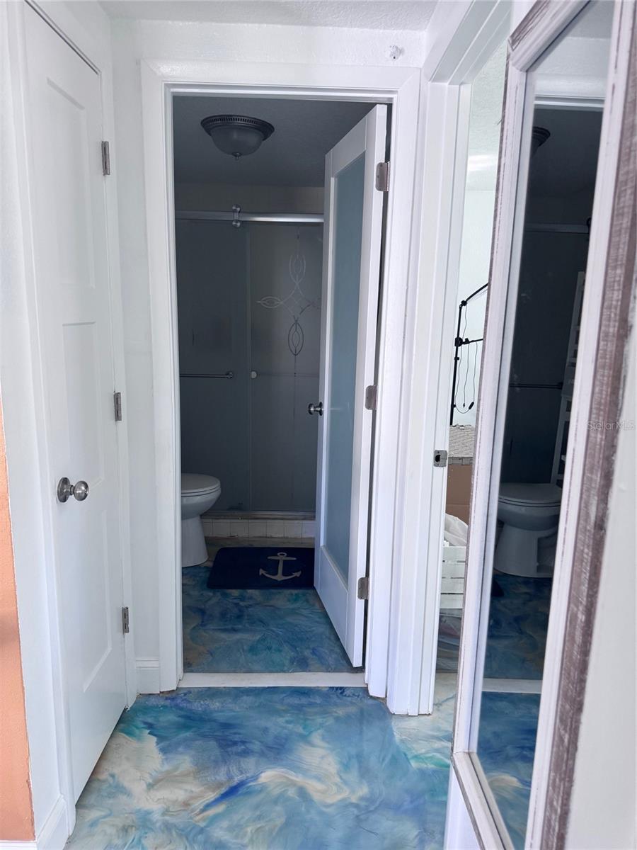 entrance to hall bath