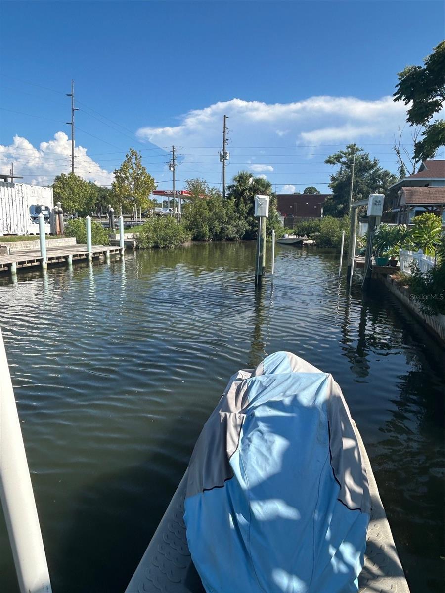 view to the end of the channel