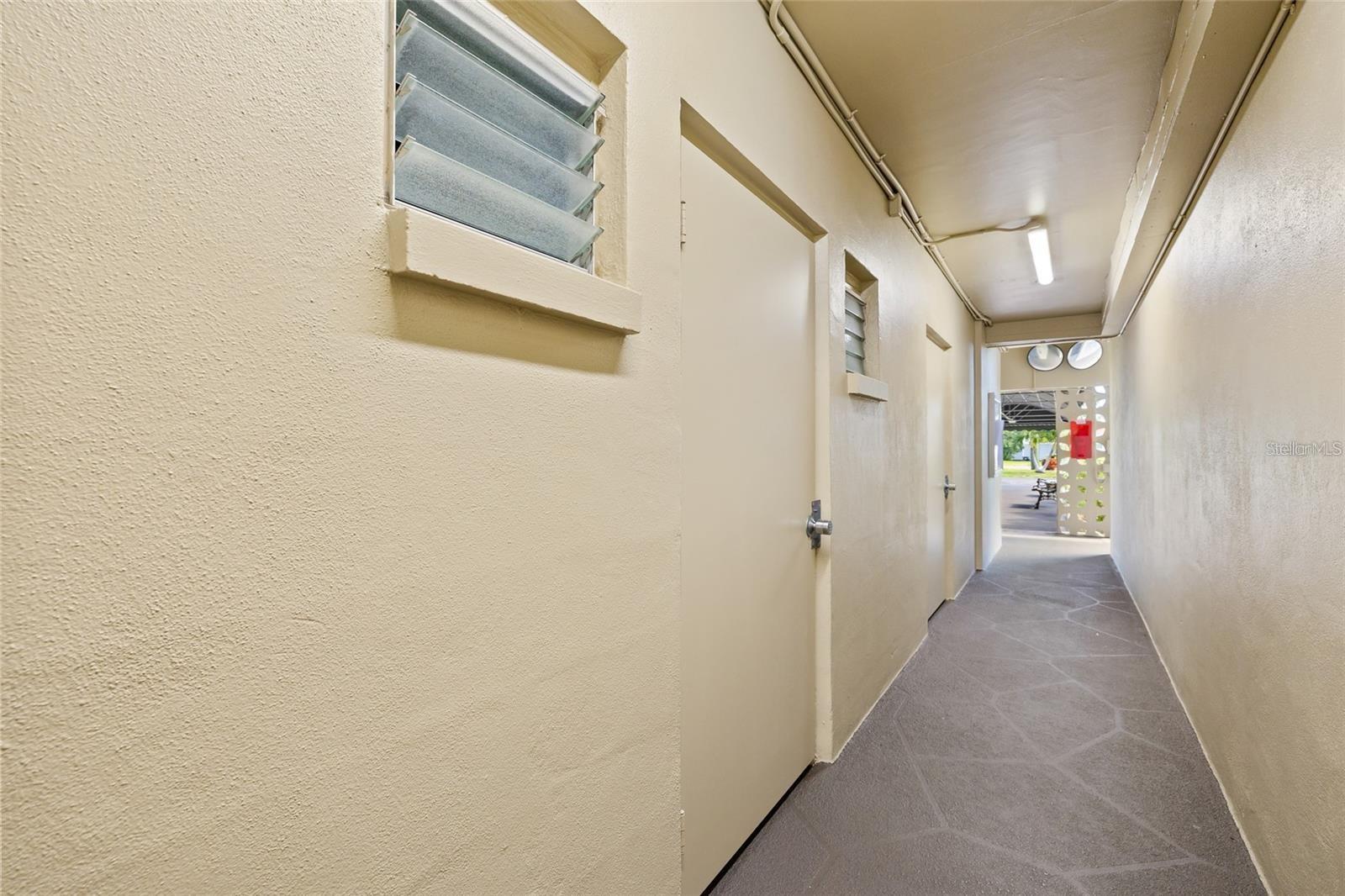 Laundry on same floor as condo.