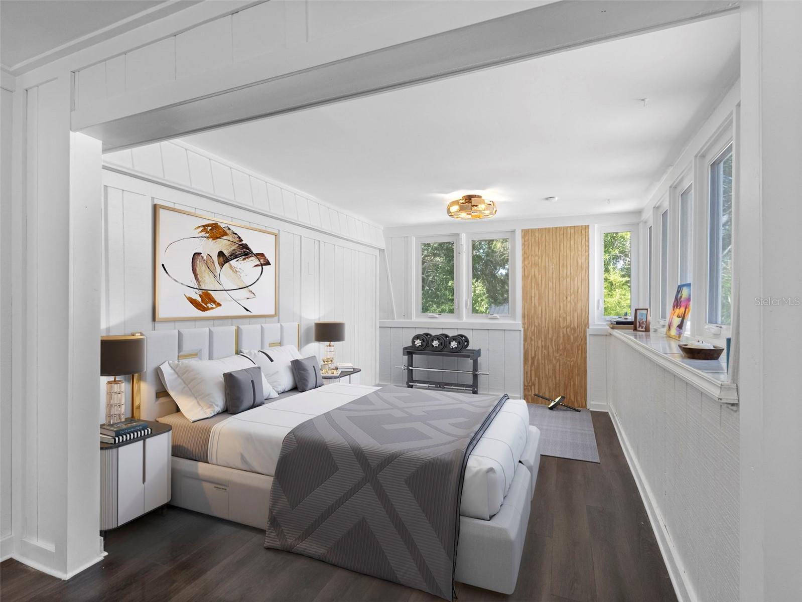 Virtual Stage for a space in Master Bedroom