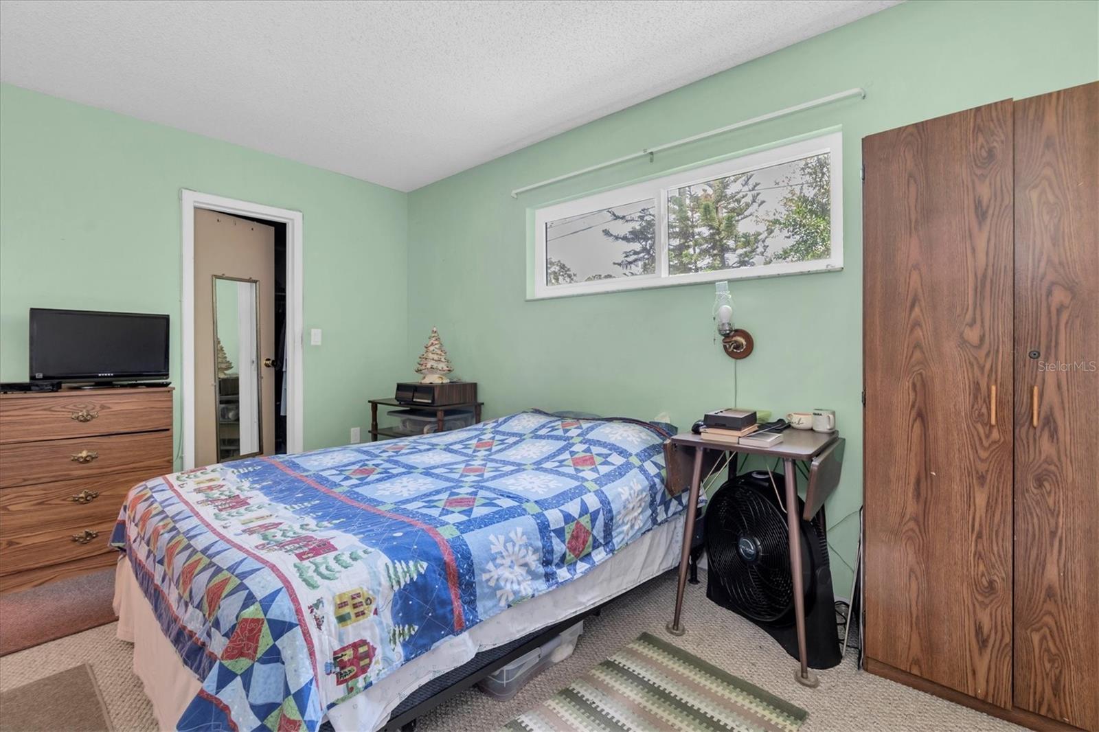 Primary Suite with view of walk in closet