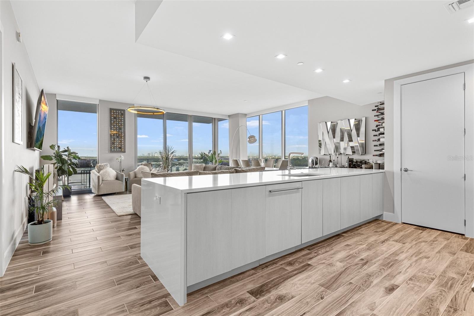 Kitchen and Living Room
