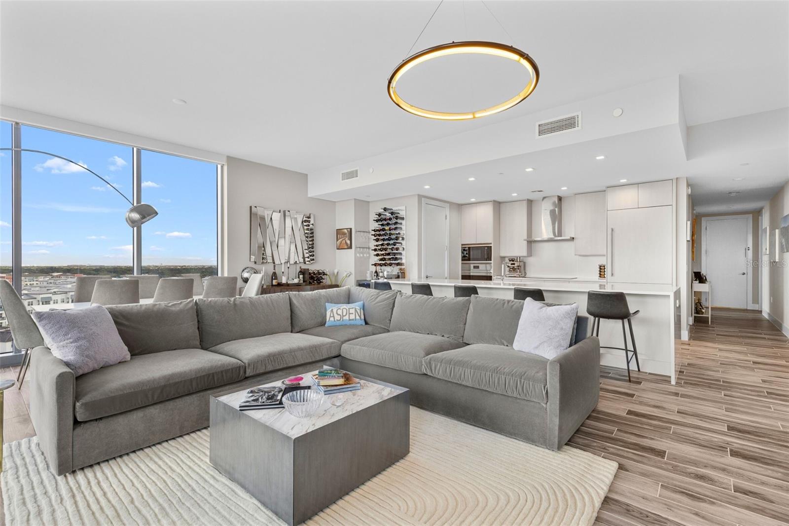 Kitchen and Living Room