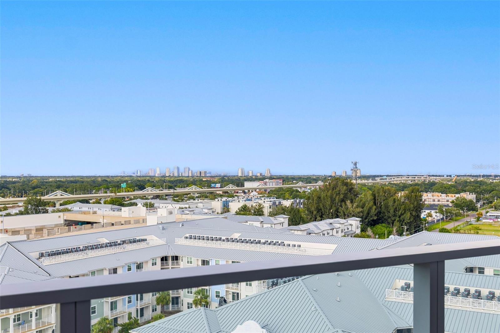 Balcony Tampa Downtown Skyline