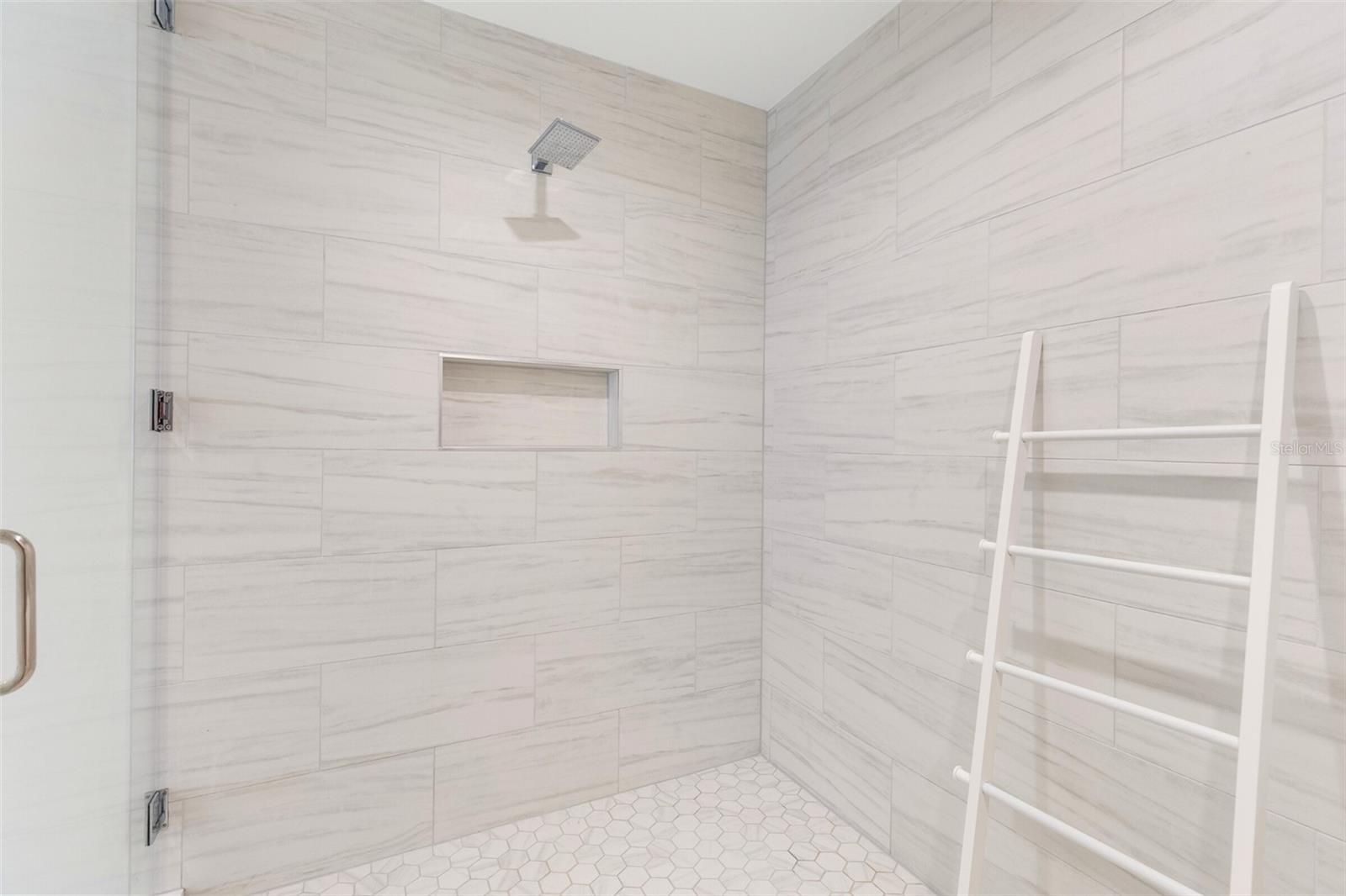Glass-Enclosed Shower