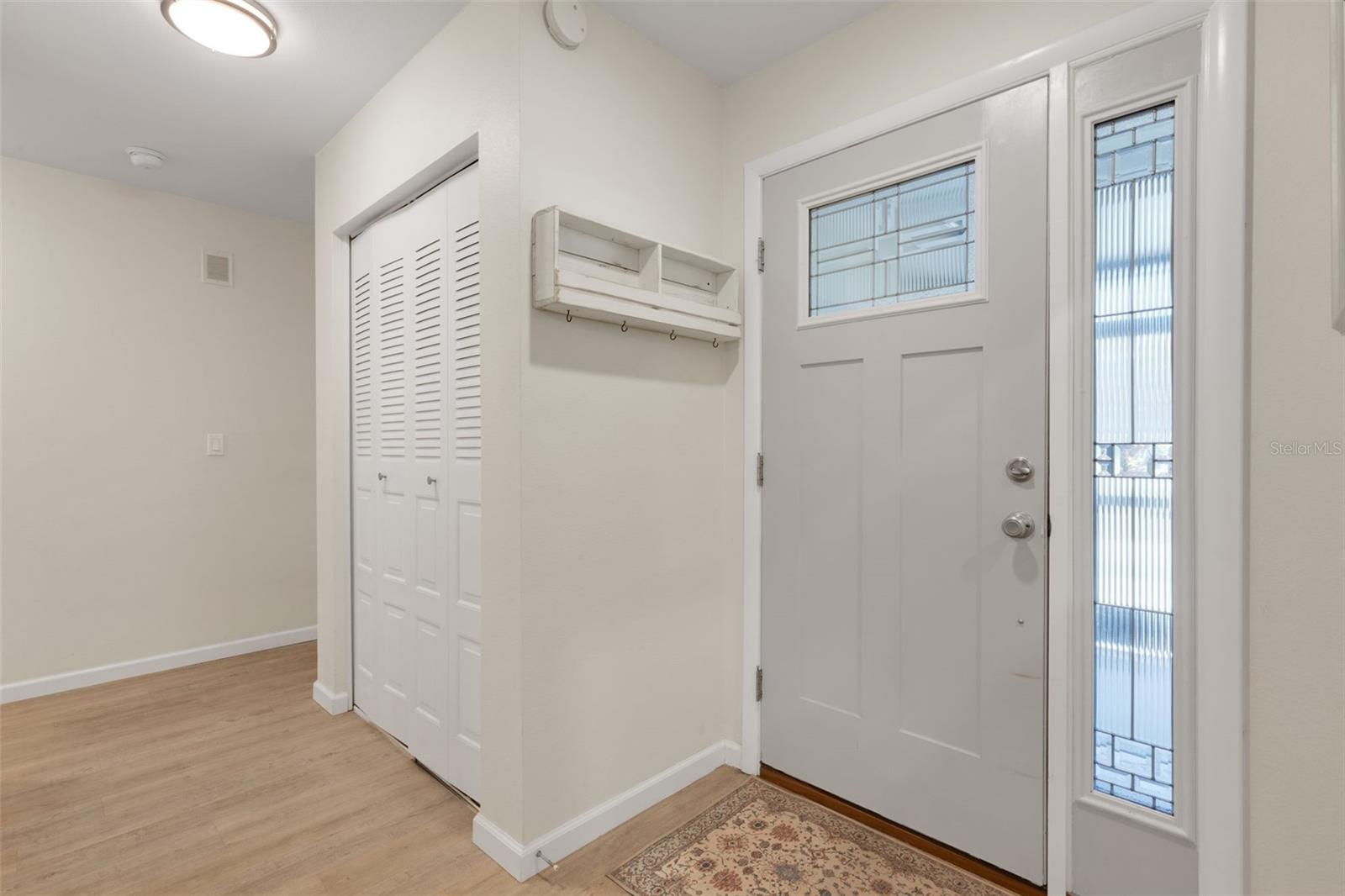 Other side of closet leads to garage