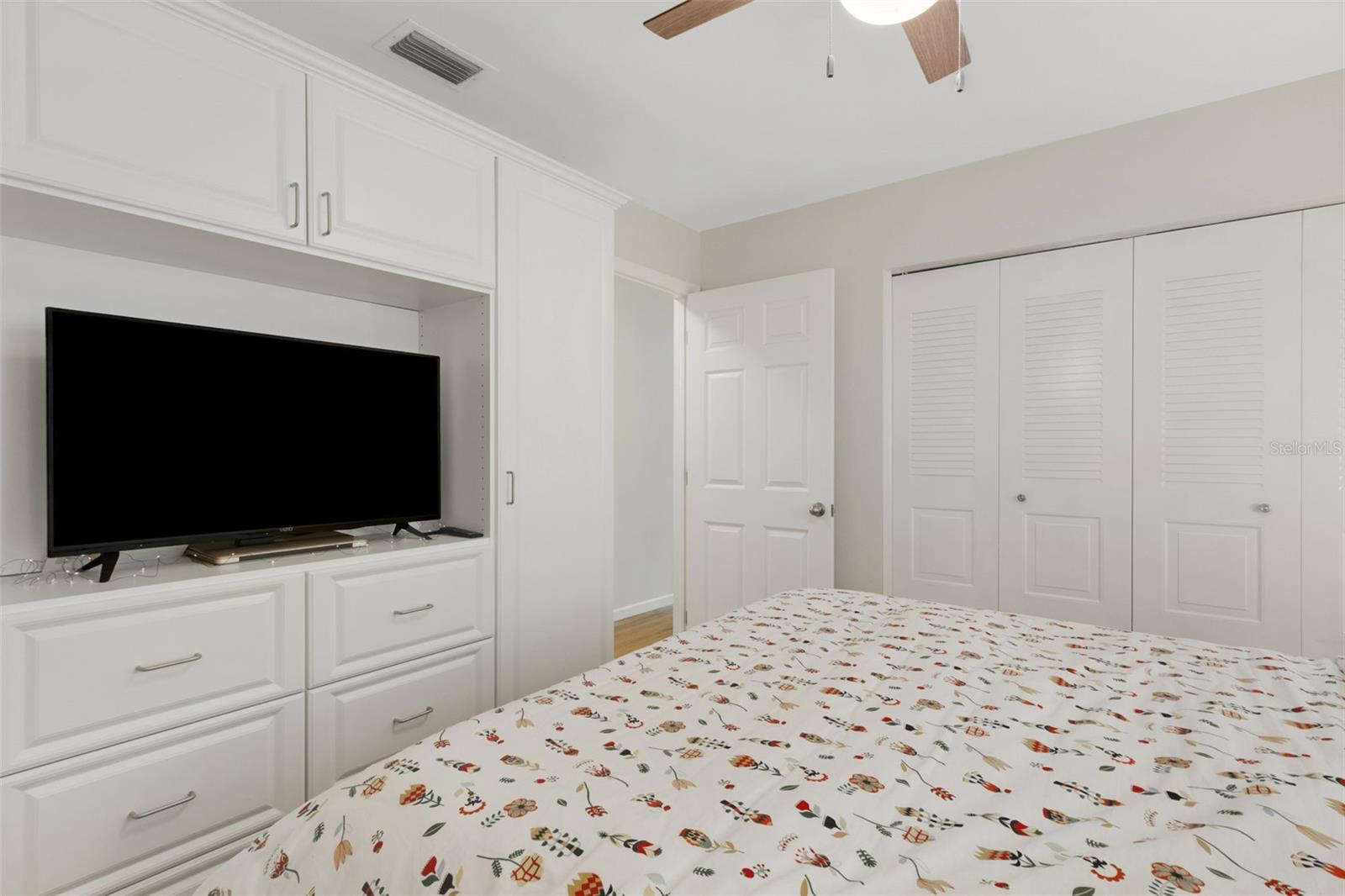 Built in shelves and drawers