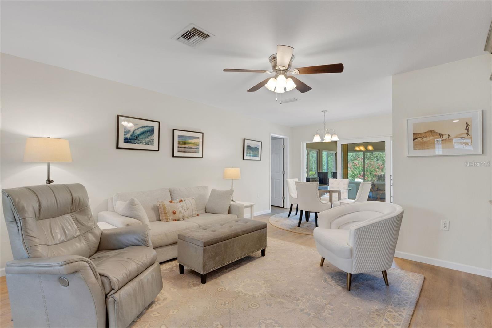 Enter into the Light and Bright living room