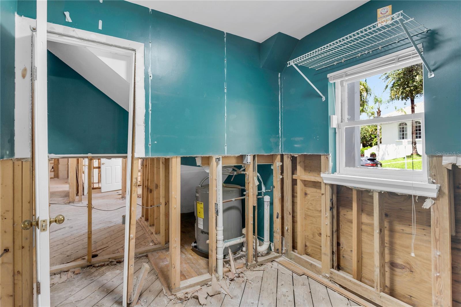 Off the kitchen is a large panty and laundry room.