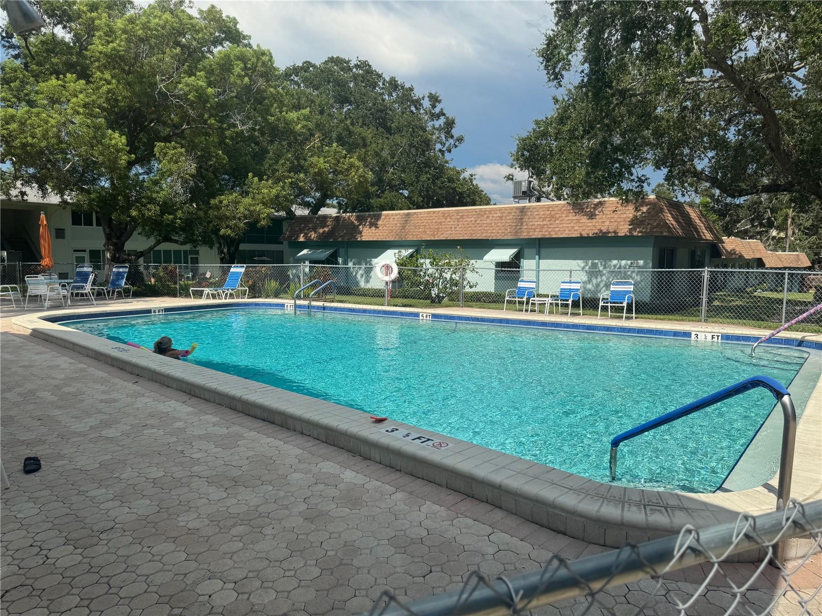 heated pool