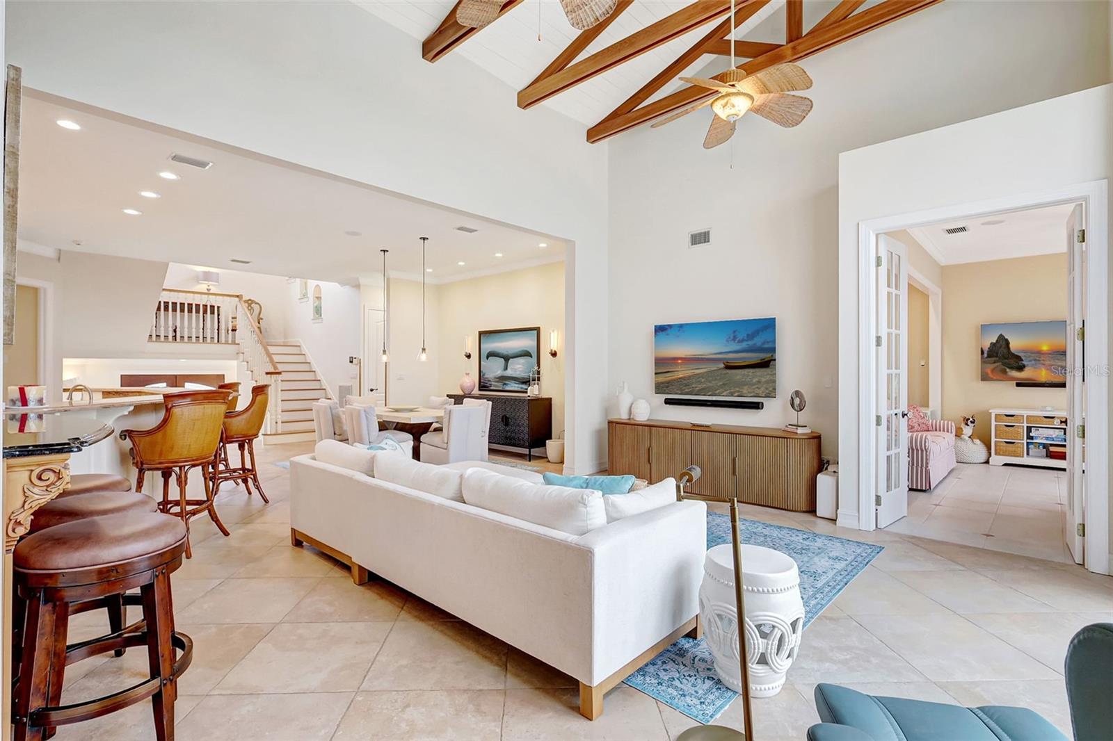 The Living Room Is Spacious And The Open Floor Plan Creates A Perfect Way To Enjoy This Custom Built Residence.