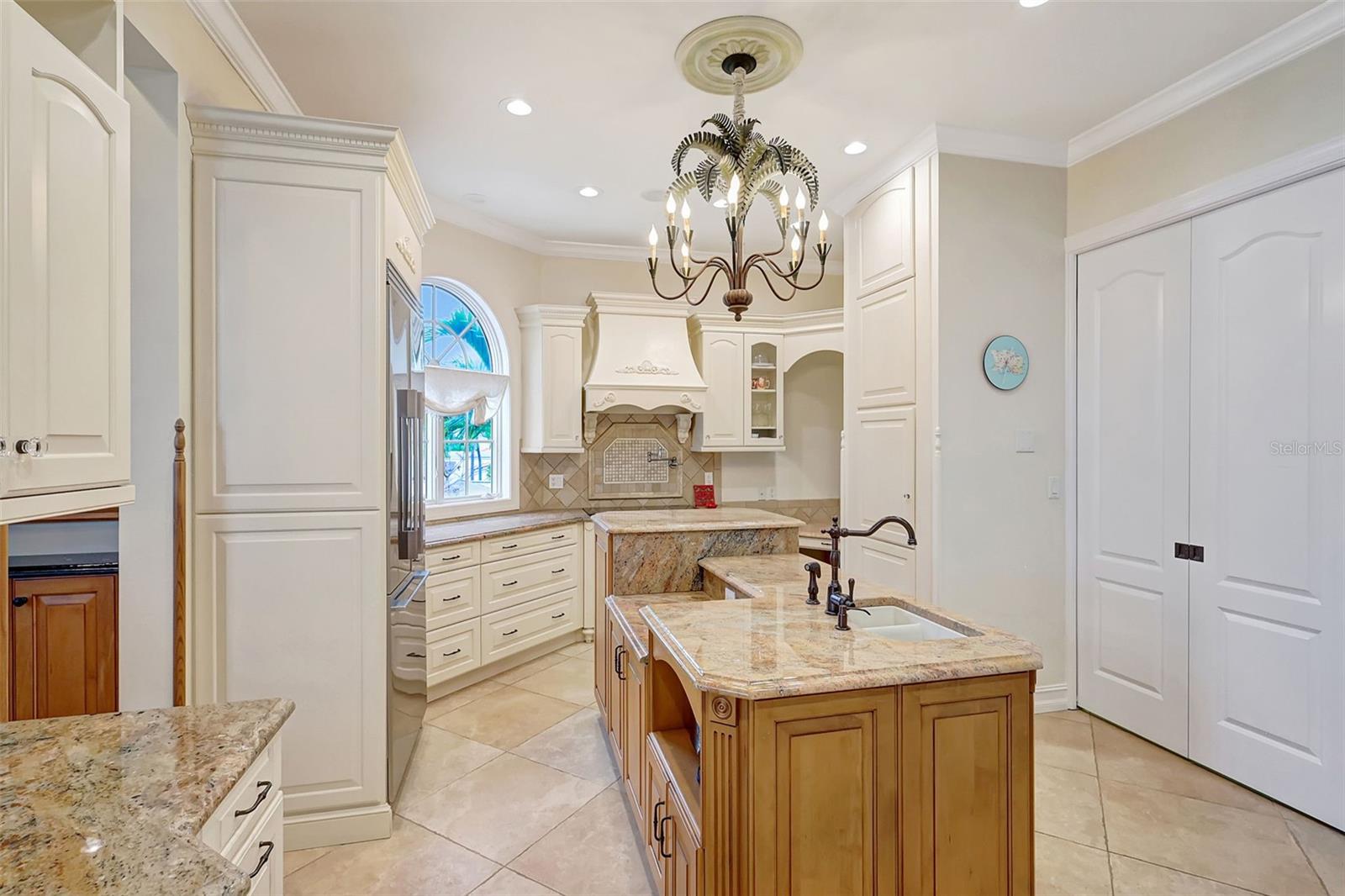 The Custom Kitchen Is Expansive With Plenty Of Prep Space.