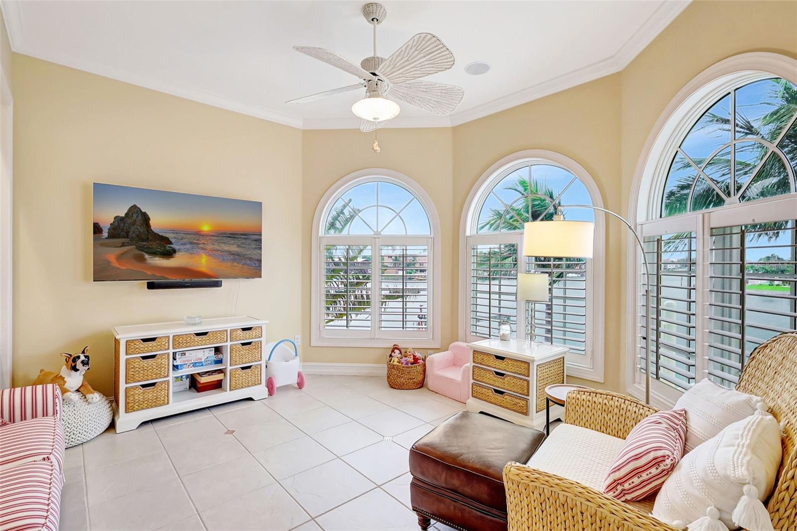 The Bedroom Has Lovely Windows Overlooking The Bay.  All Windows & Doors Are Double Glass & High Impact.