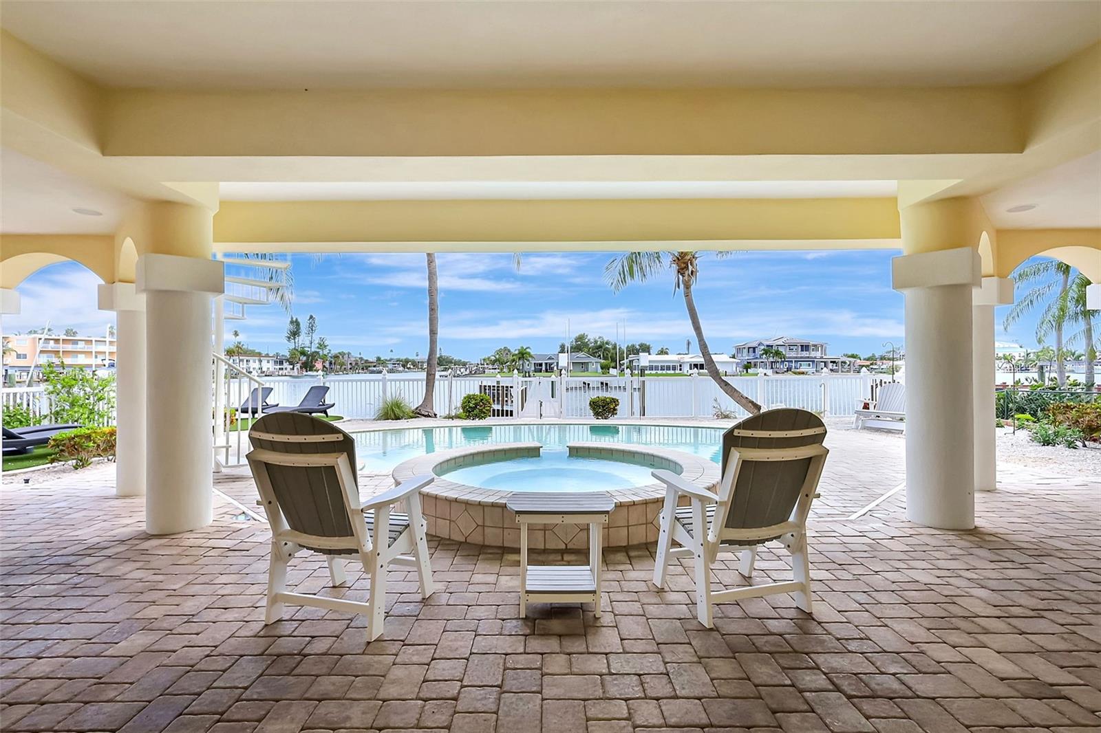 Relax in the comfort of a covered patio, offering a sheltered retreat from the sun and weather — ideal for dining, entertaining, or simply unwinding outdoors.