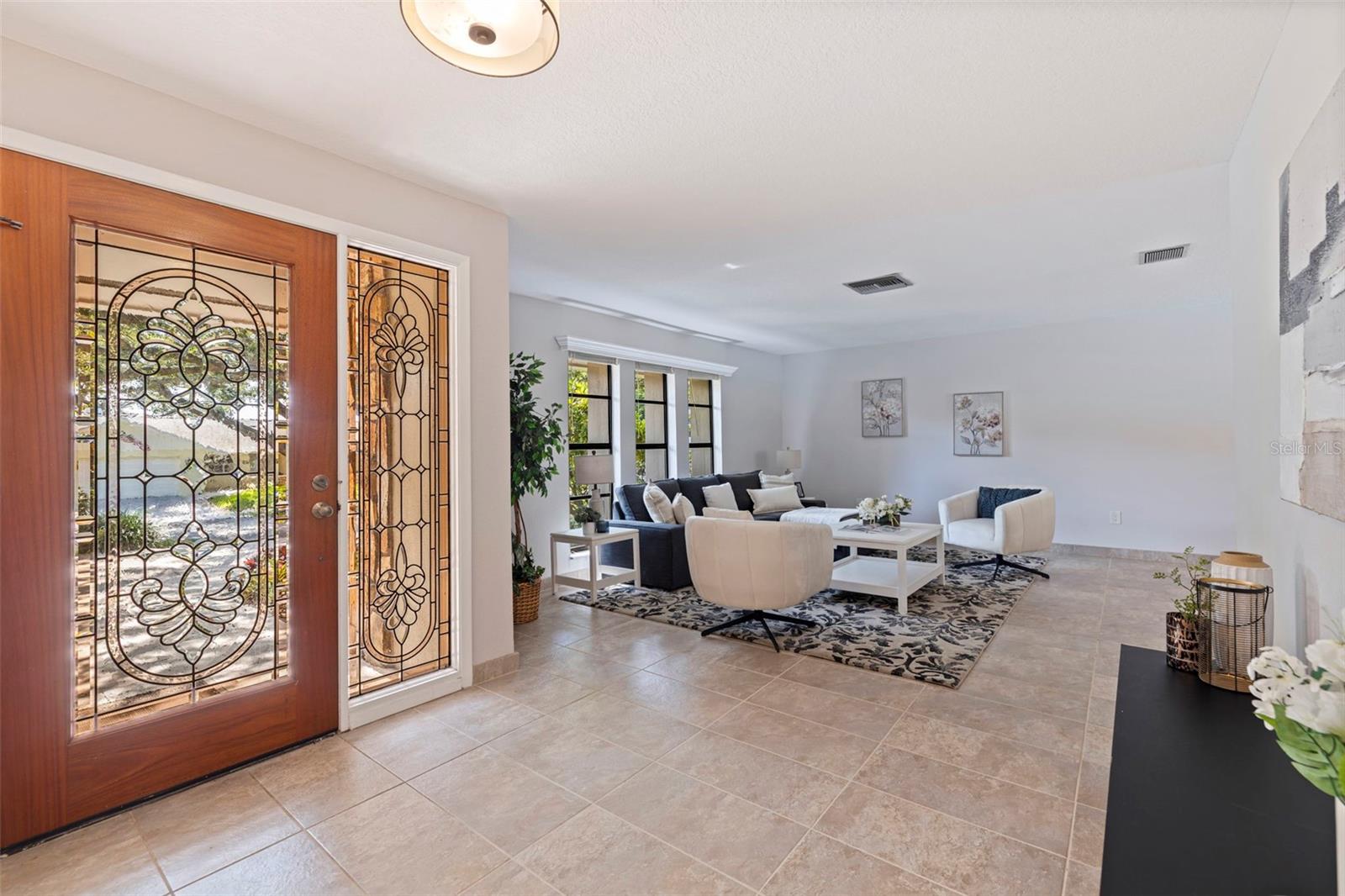 Front door leading to living space