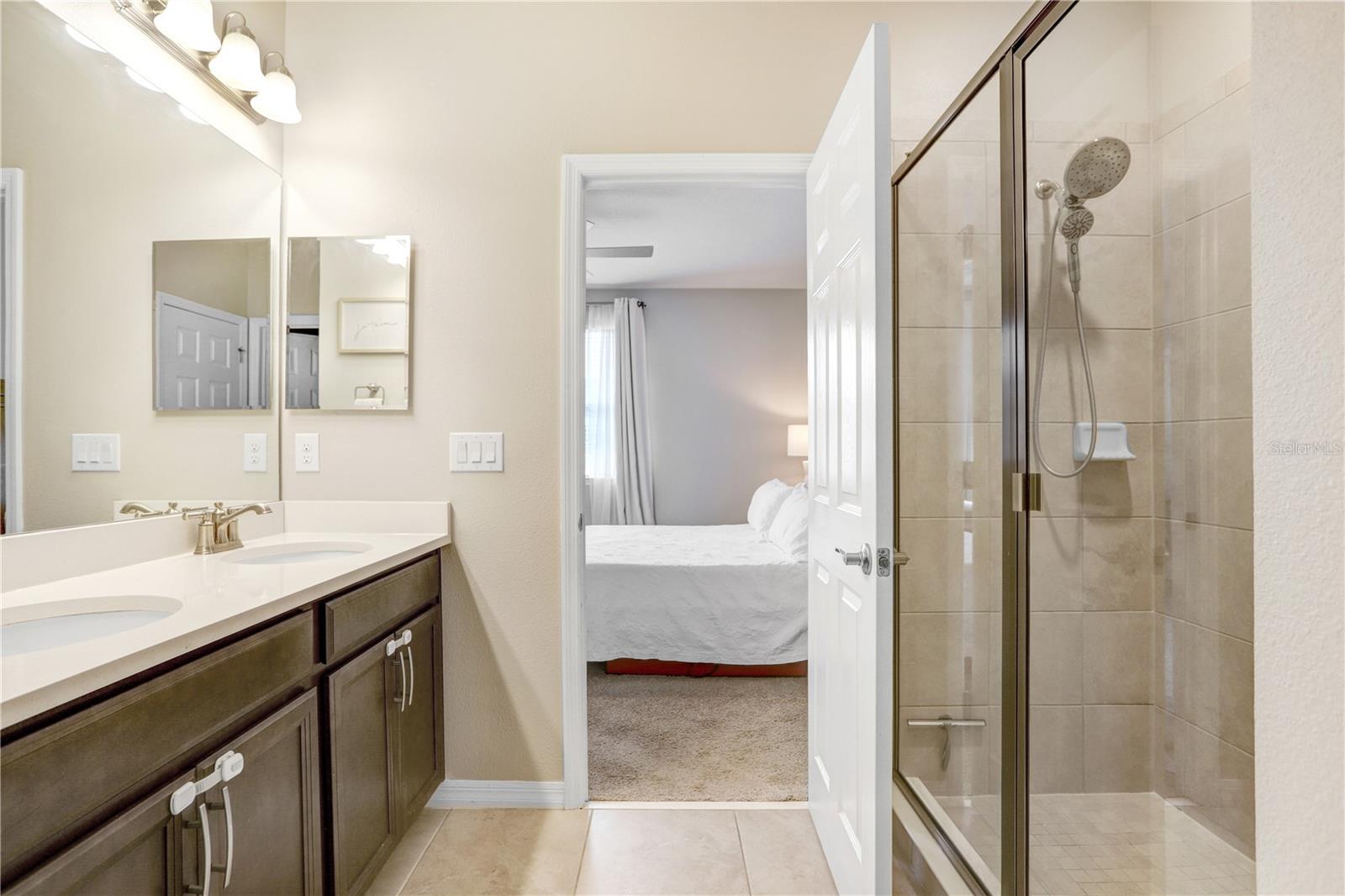 Owner's Bath with Dual Vanities & Large Shower