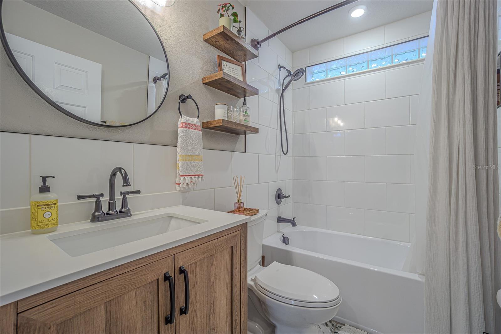 Updated hall bath