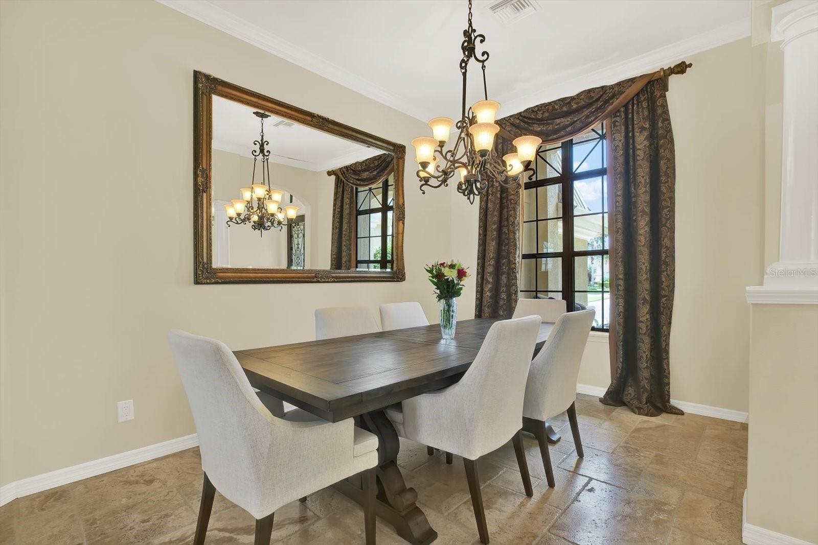 Dining room off formal living room