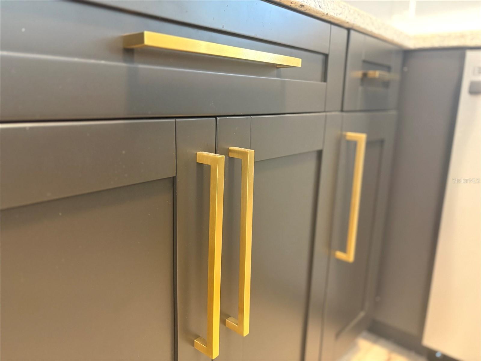 Luxurious hardware and cabinets