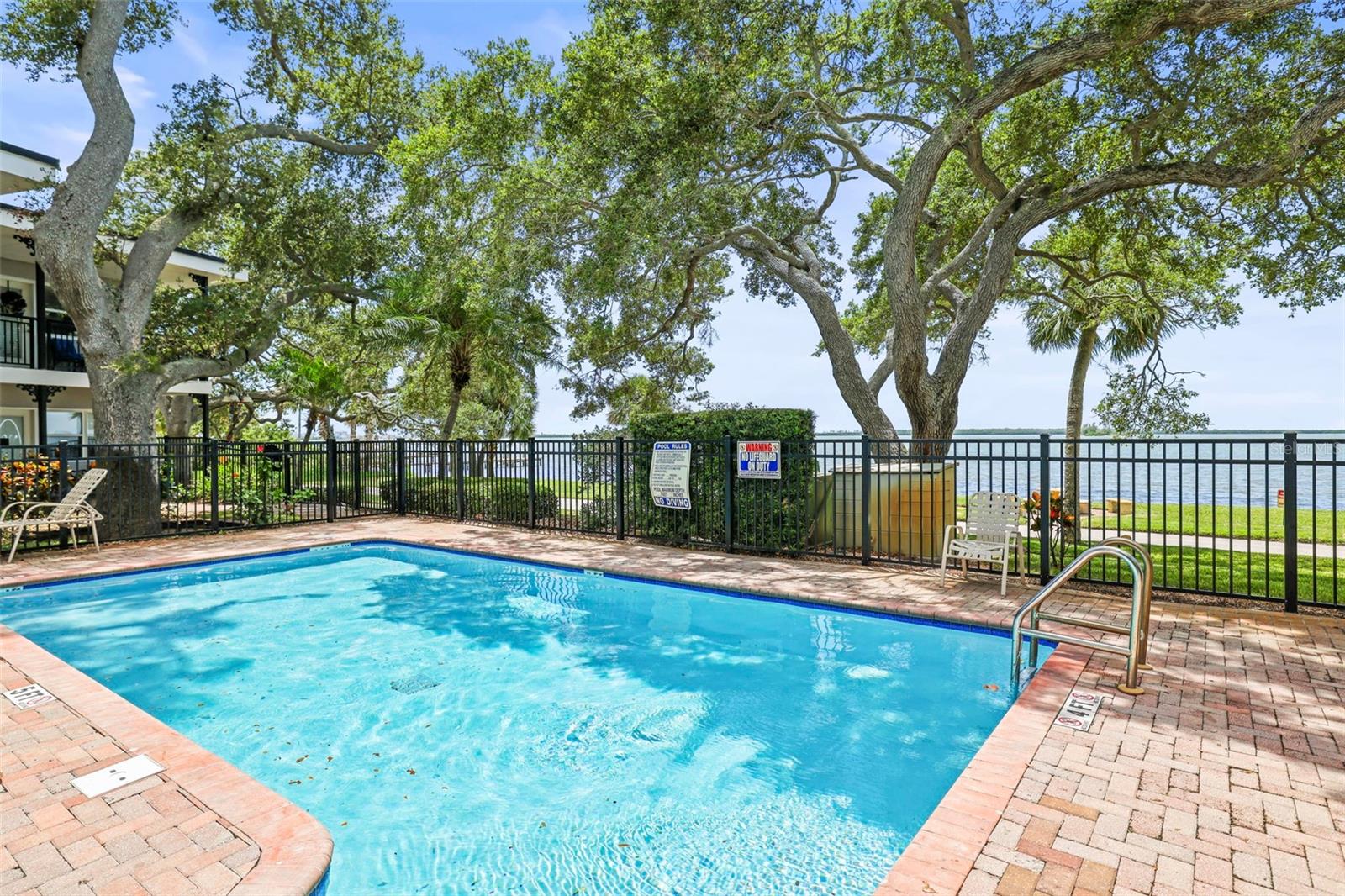 Enjoy a refreshing dip in the pool with views of the Intracoastal