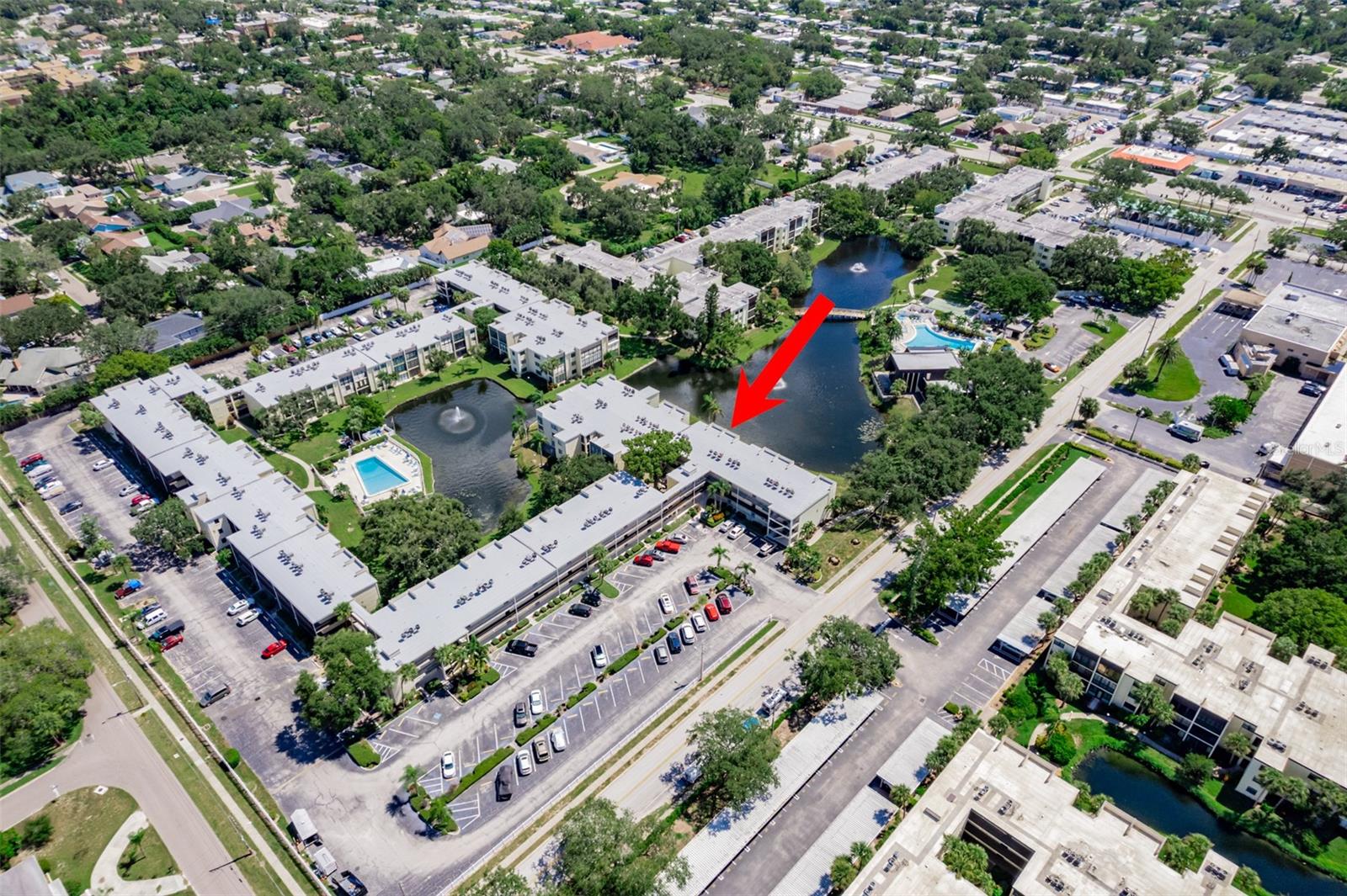 Aerial view of complex