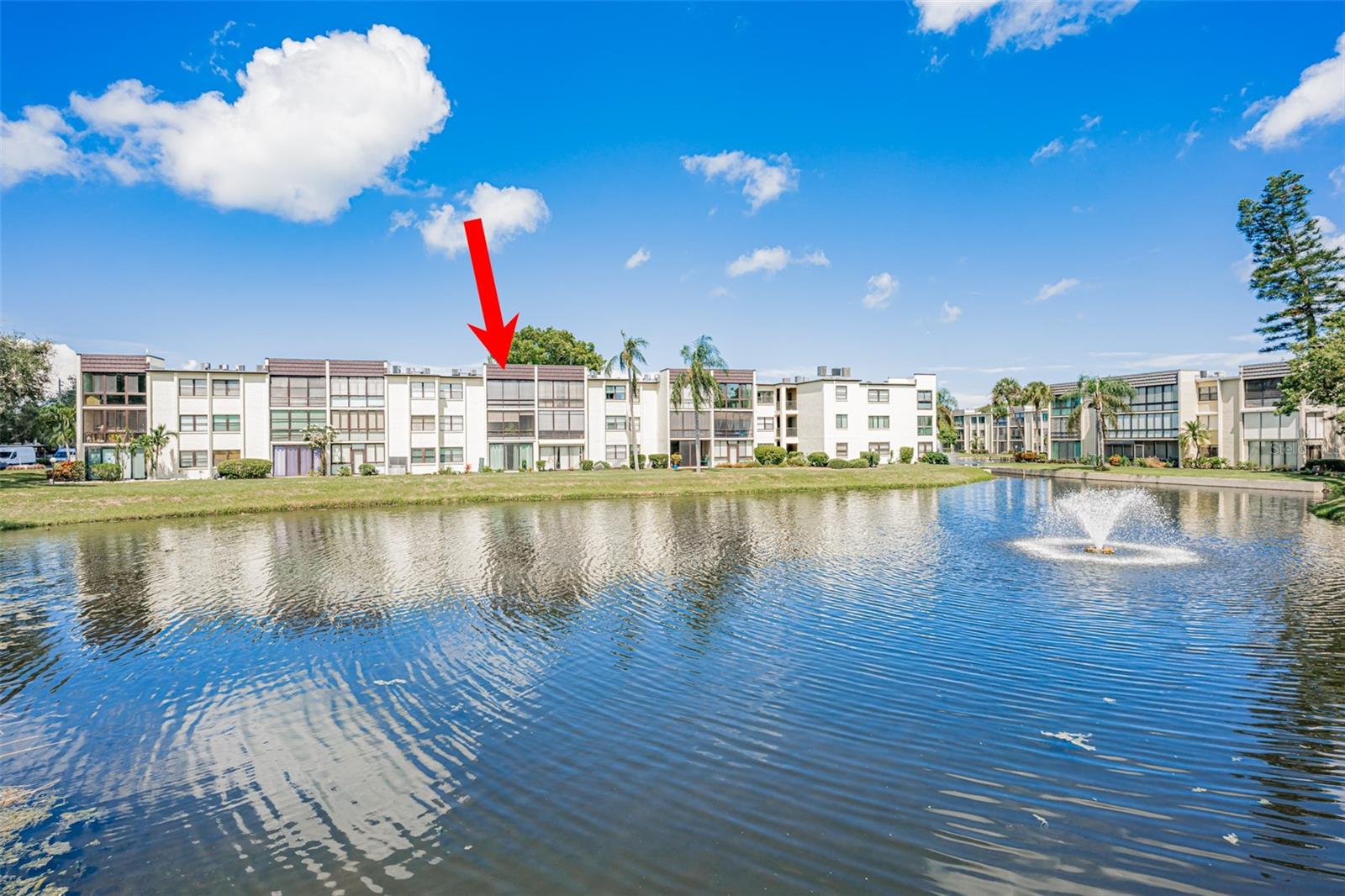 View of condo from the clubhouse