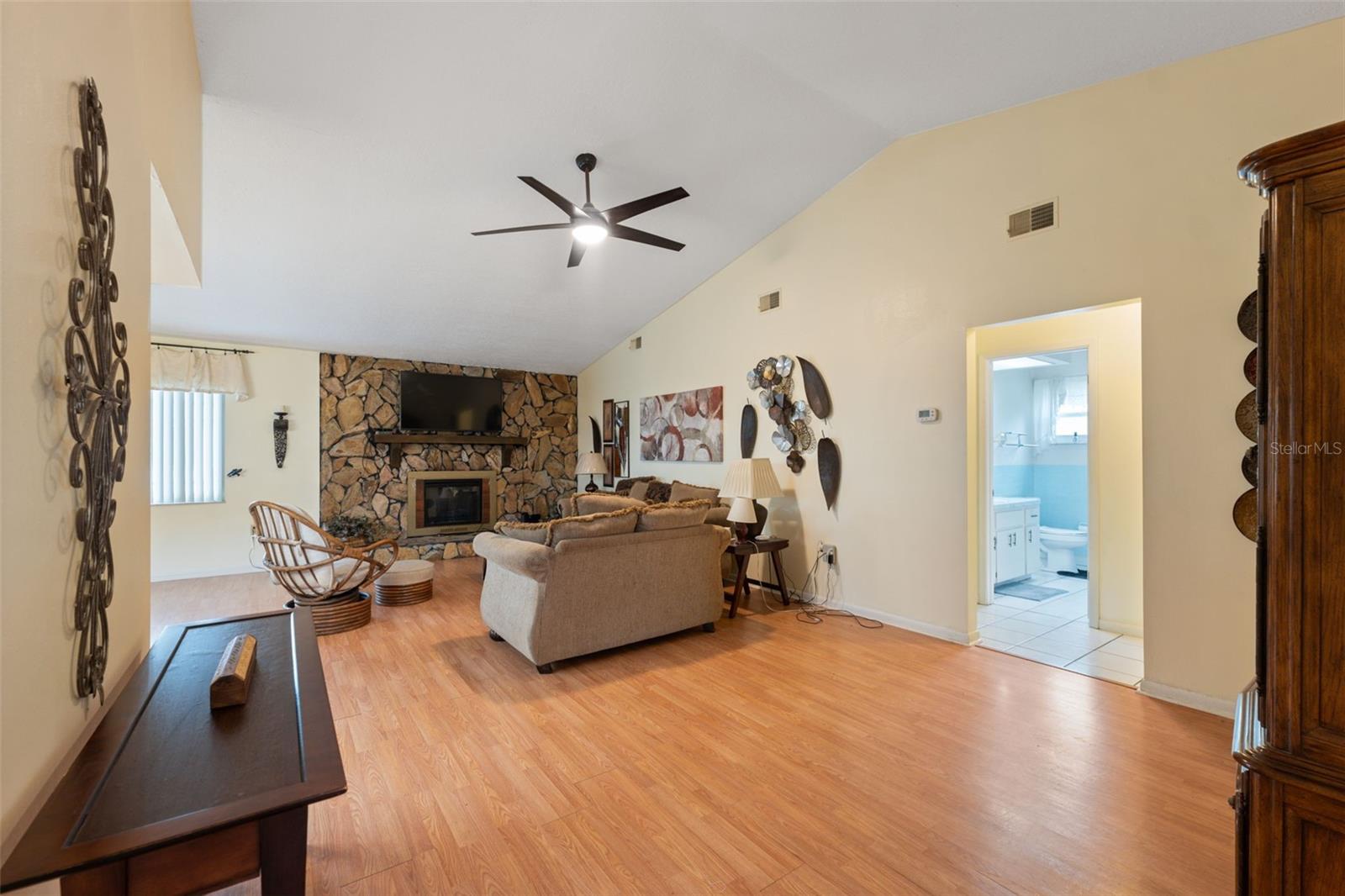 Entrance looking into Living Room