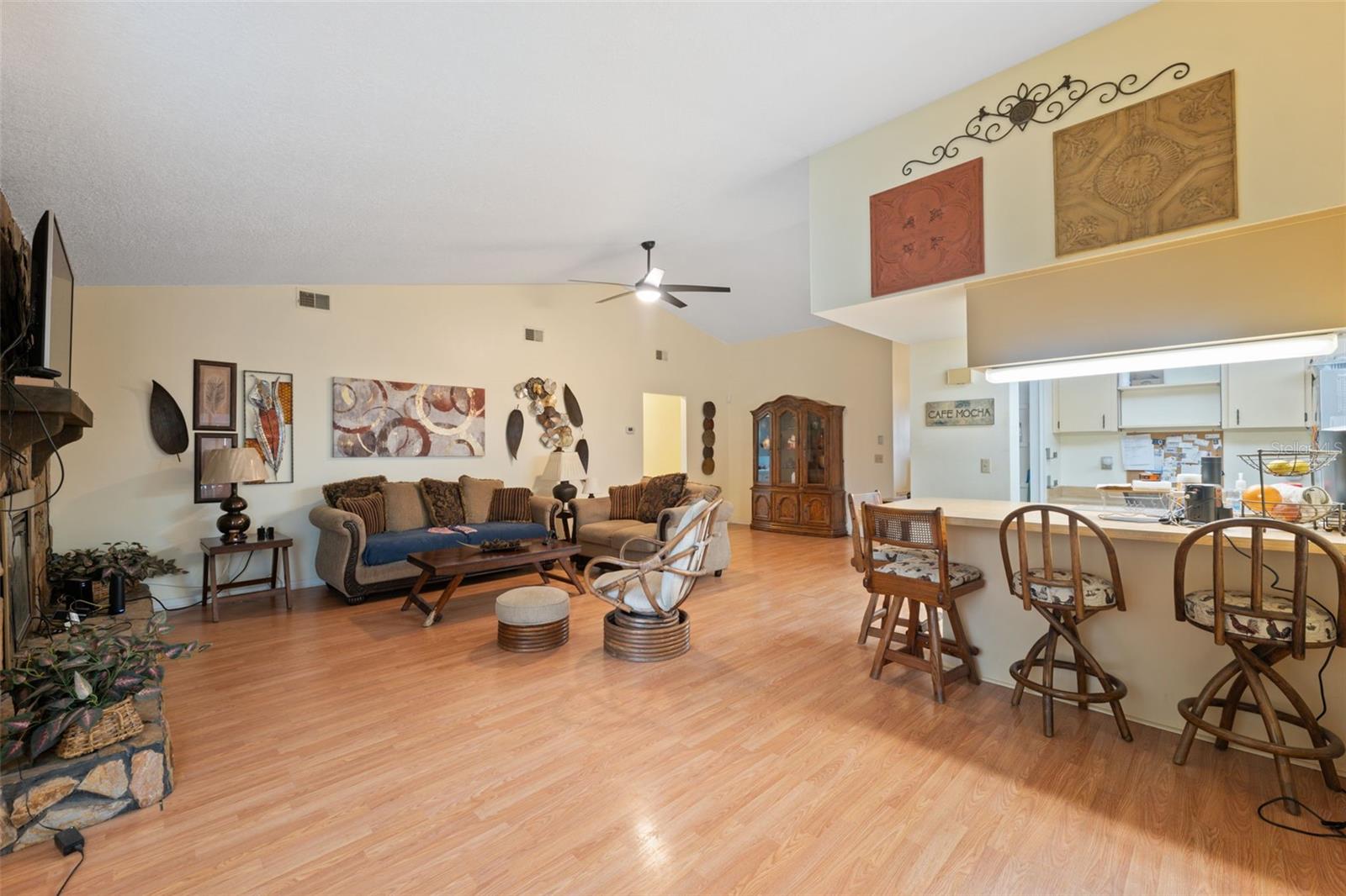 Dining area looking into Living Room