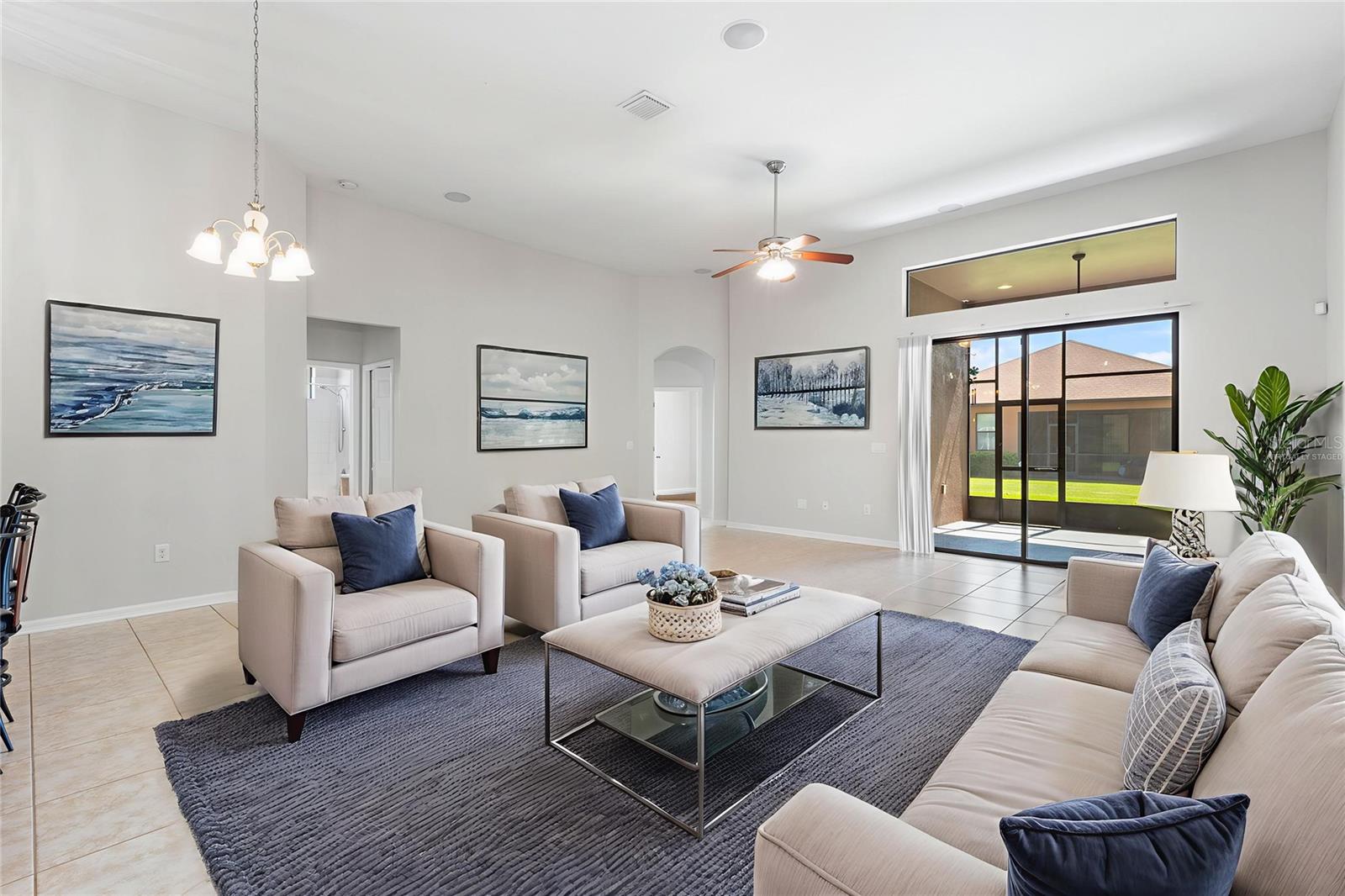 Great Room- Virtually Staged