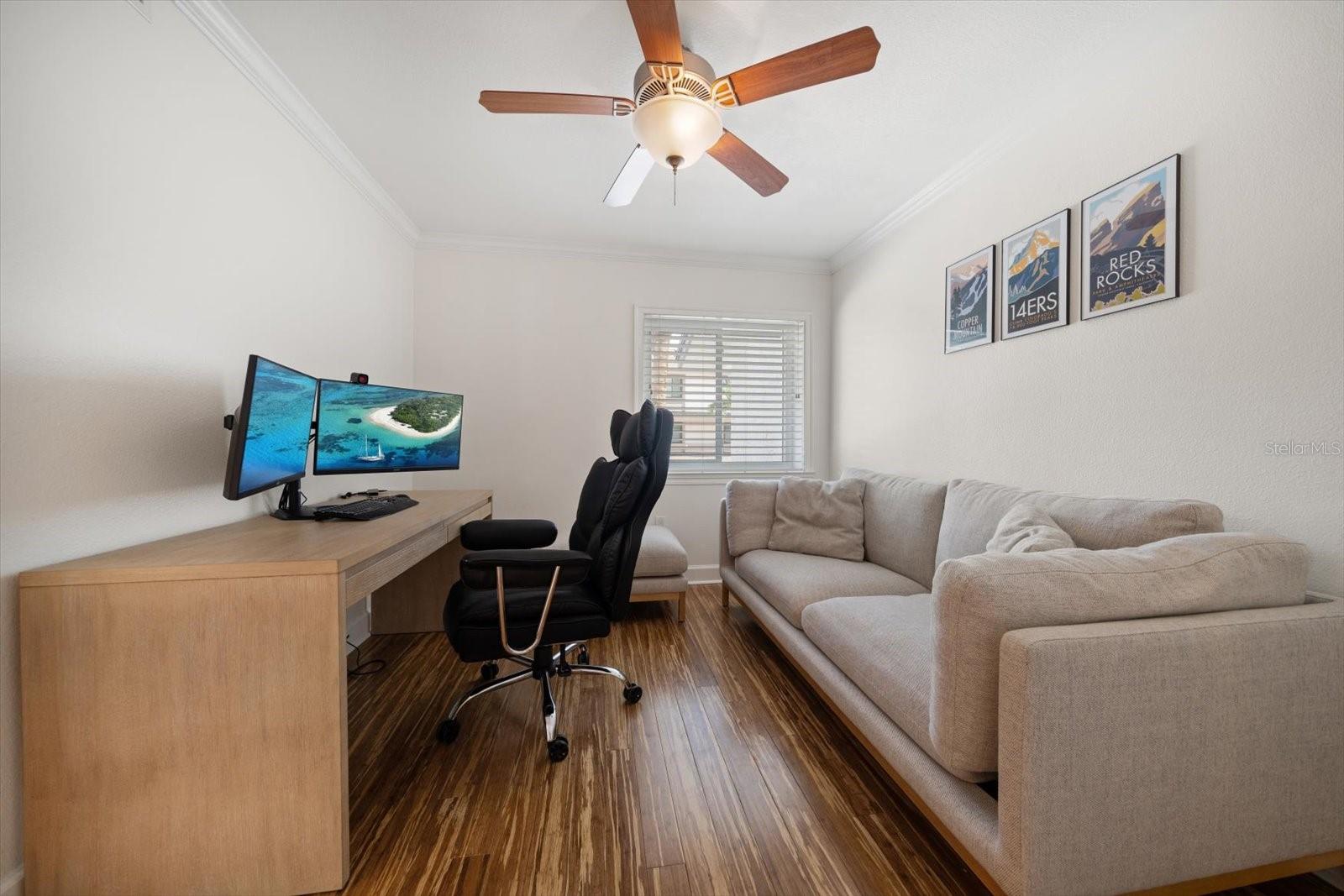 Third bedroom/office is located on the main living level.